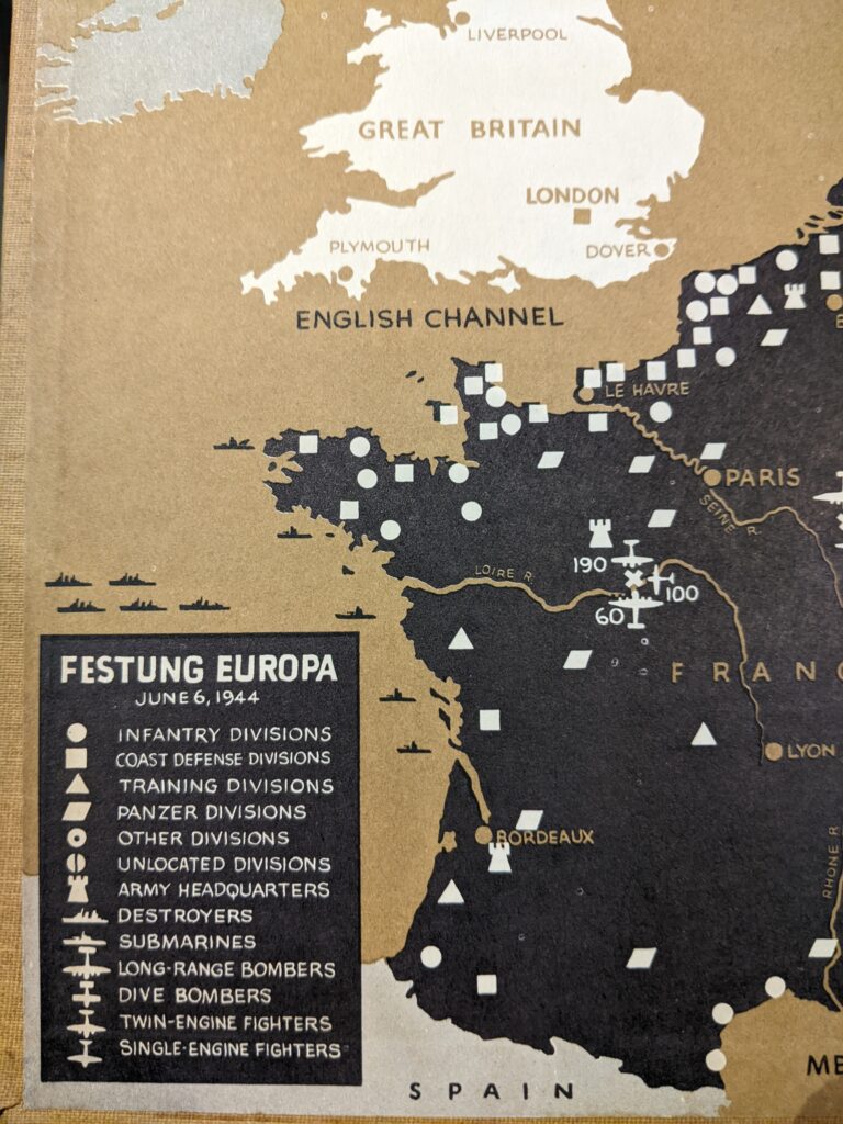 Map of Europe 1944